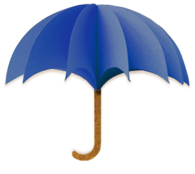 Arcadia paper umbrella representing settlement advocacy
